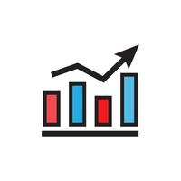 icono de diagrama eps 10 vector