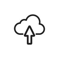 Cloud Upload Download Icon EPS 10 vector