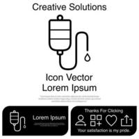 Infus Icon EPS 10 vector