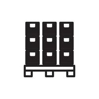 Boxes on a Pallet Icon EPS 10 vector