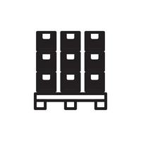 Boxes on a Pallet Icon EPS 10 vector