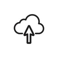 Cloud Upload Download Icon EPS 10 vector