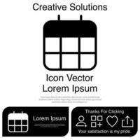 Callendar Icon EPS 10 vector