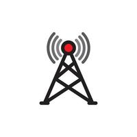 icono de antena eps 10 vector