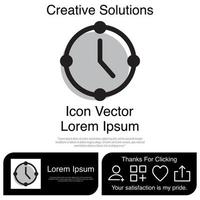 icono de reloj eps 10 vector