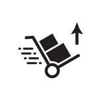 Handcart Sell and Buy Icon EPS 10 vector