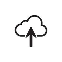 Cloud Upload Download Icon EPS 10 vector