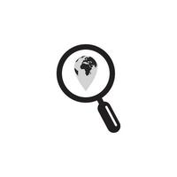 Magnifying Glass Icon EPS 10 vector