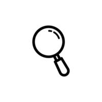 Magnifying Glass Icon EPS 10 vector