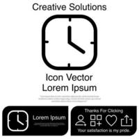 icono de reloj eps 10 vector