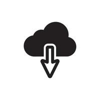 Cloud Upload Download Icon EPS 10 vector