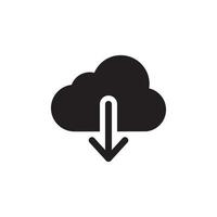 Cloud Upload Download Icon EPS 10 vector