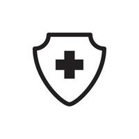 Cross Shield Icon EPS 10 vector