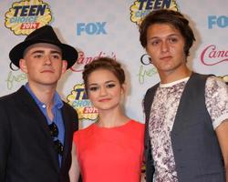 LOS ANGELES, AUG 10 - Charlie Rowe, Ciara Bravo, Nolan A Sotillo at the 2014 Teen Choice Awards Press Room at Shrine Auditorium on August 10, 2014 in Los Angeles, CA photo