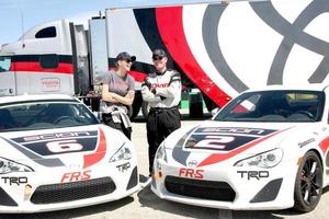 LOS ANGELES, FEB 21 -  Tricia Helfer, Robert Patrick at the Grand Prix of Long Beach Pro Celebrity Race Training at the Willow Springs International Raceway on March 21, 2015 in Rosamond, CA photo