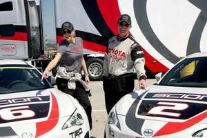 LOS ANGELES, FEB 21 -  Tricia Helfer, Robert Patrick at the Grand Prix of Long Beach Pro Celebrity Race Training at the Willow Springs International Raceway on March 21, 2015 in Rosamond, CA photo