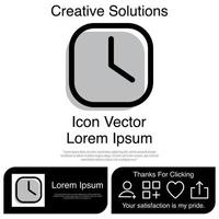 icono de reloj eps 10 vector