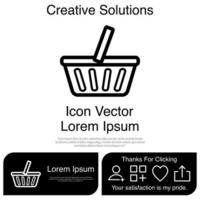 Shopping Basket Icon EPS 10 vector