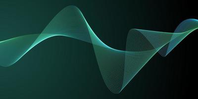 abstract flowing waves background vector