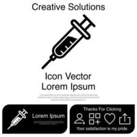 Syiringe Icon EPS 10 vector