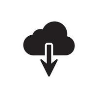 Cloud Upload Download Icon EPS 10 vector