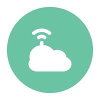 Trendy WIFI Cloud vector