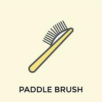 Trendy Paddle Brush vector