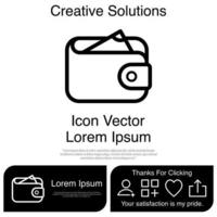 Wallet Icon EPS 10 vector