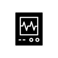 Heart Rate Test Icon EPS 10 vector