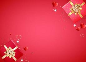 Valentine's Day Background Design. Template for advertising, web, social media and fashion ads. Poster, flyer, greeting card, header for website Illustration photo