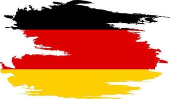bandera de alemania en pincel grunge. vector