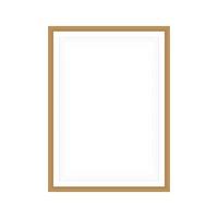 Realistic gold frame. Ideal for your presentations. vector