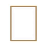 Realistic gold frame. Ideal for your presentations. vector