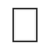 Realistic black frame. Ideal for your presentations.