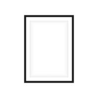 Realistic black frame. Ideal for your presentations. vector