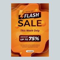 Flash Sale Poster vector