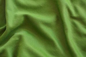 crumpled green fabric texture background photo