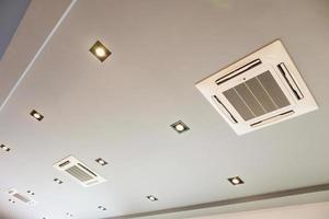 Ceiling mounted cassette type air conditioning system photo