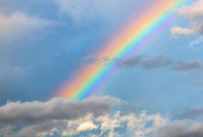 Rainbow on the cloud photo