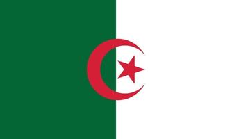 The national flag of Algeria vector illustration