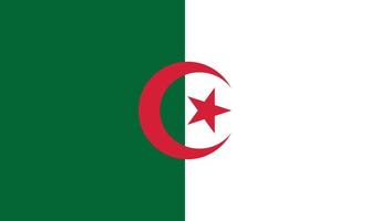 The national flag of Algeria vector illustration