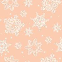 Christmas seamless pattern with snowflakes. Vector graphics.