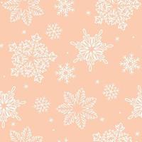 Christmas seamless pattern with snowflakes. Vector graphics.