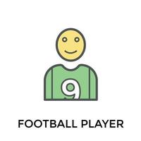 Trendy Football Player vector