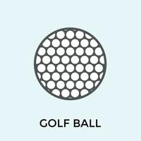 Trendy Golf ball vector