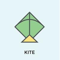 Trendy Kite Concepts vector