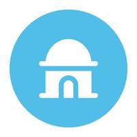 Trendy Dome Building vector