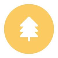 Trendy Pine Tree vector