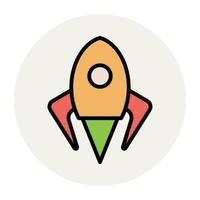 Trendy Rocket Concepts vector