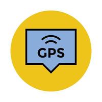 conceptos de gps de moda vector